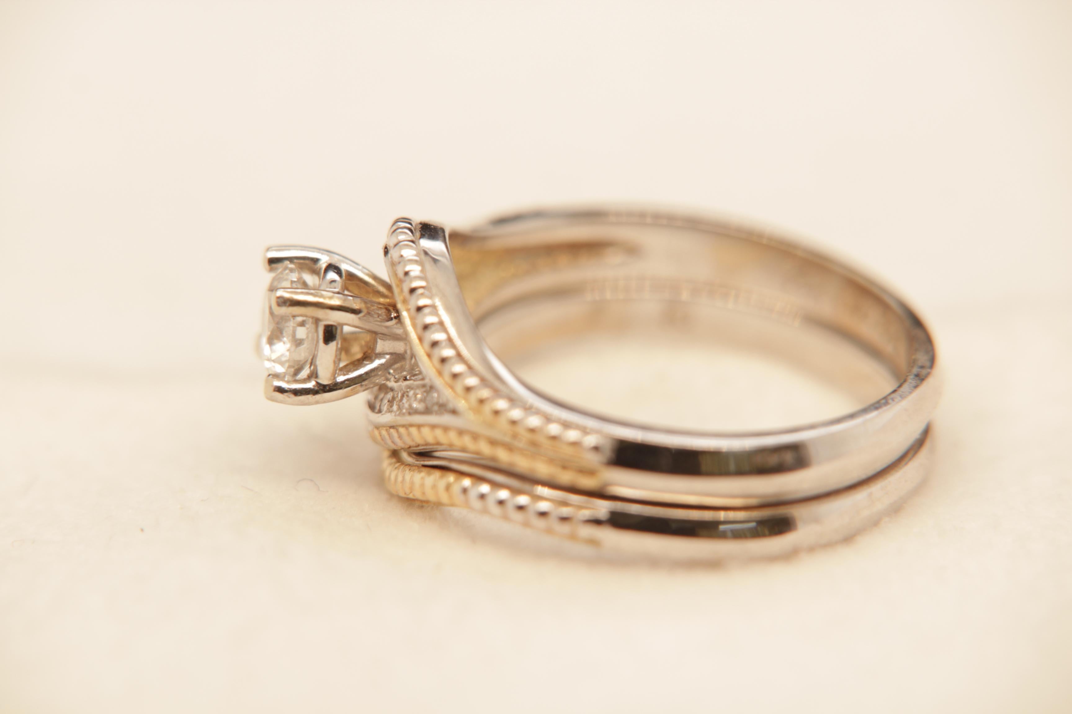 0.51 Carat Diamond Ring in 14 Karat Gold In New Condition In Bangkok, TH