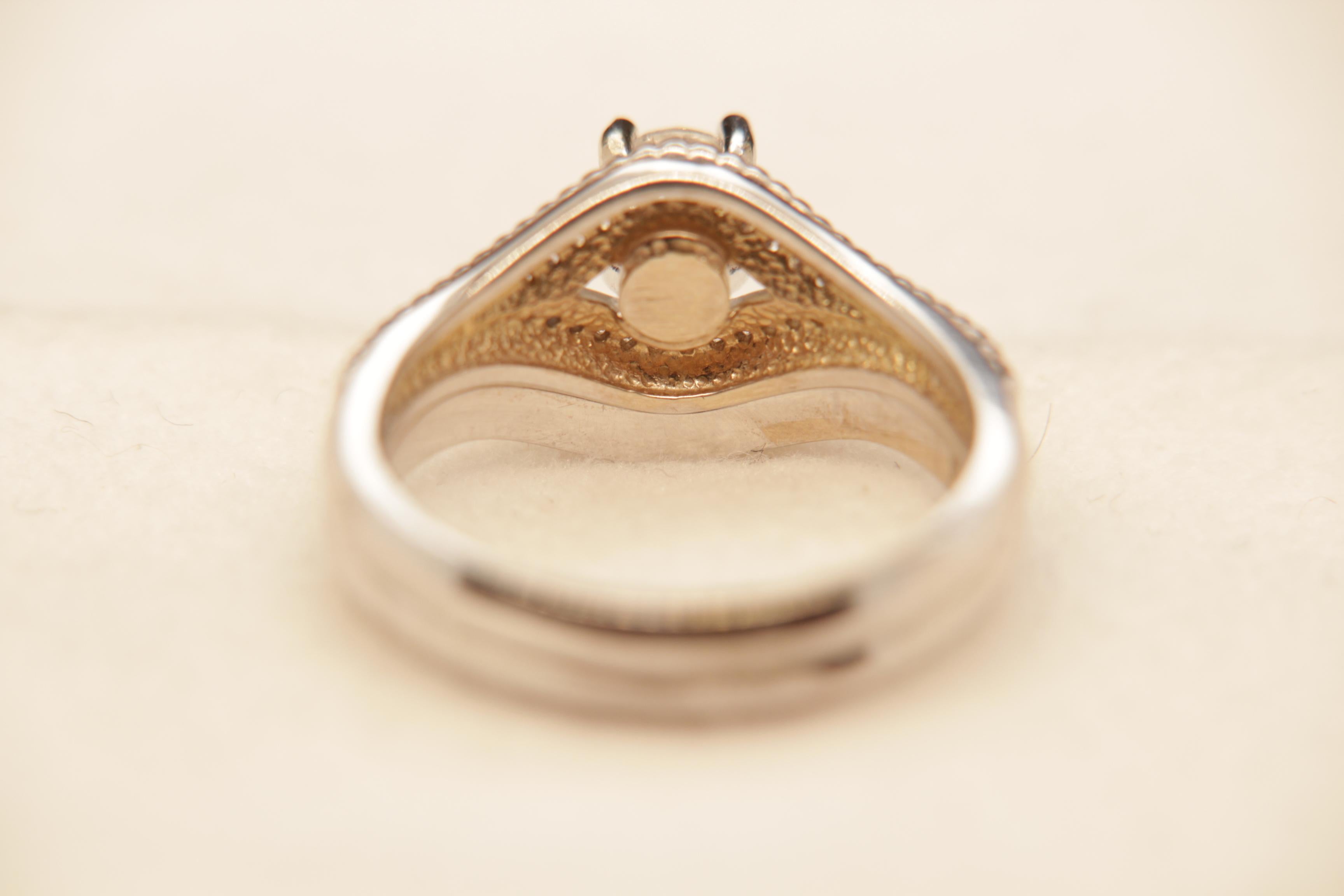 Women's or Men's 0.51 Carat Diamond Ring in 14 Karat Gold