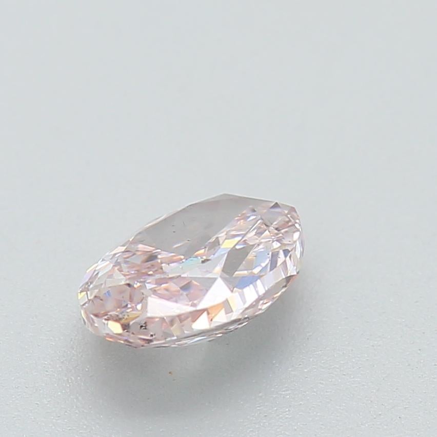 0.51 Carat Fancy Light Pink Oval Cut Diamond SI2 Clarity GIA Certified For Sale 1