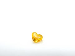 0.51 Carat GIA Certified Fancy Vivid Orange Yellow Heart-Shaped Diamond