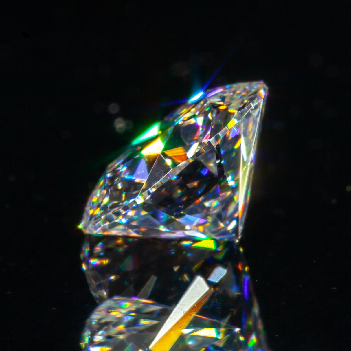 Taille ronde Diamant taille ronde brillant de 0,51 carat non serti F/ VS1 certifié GIA en vente