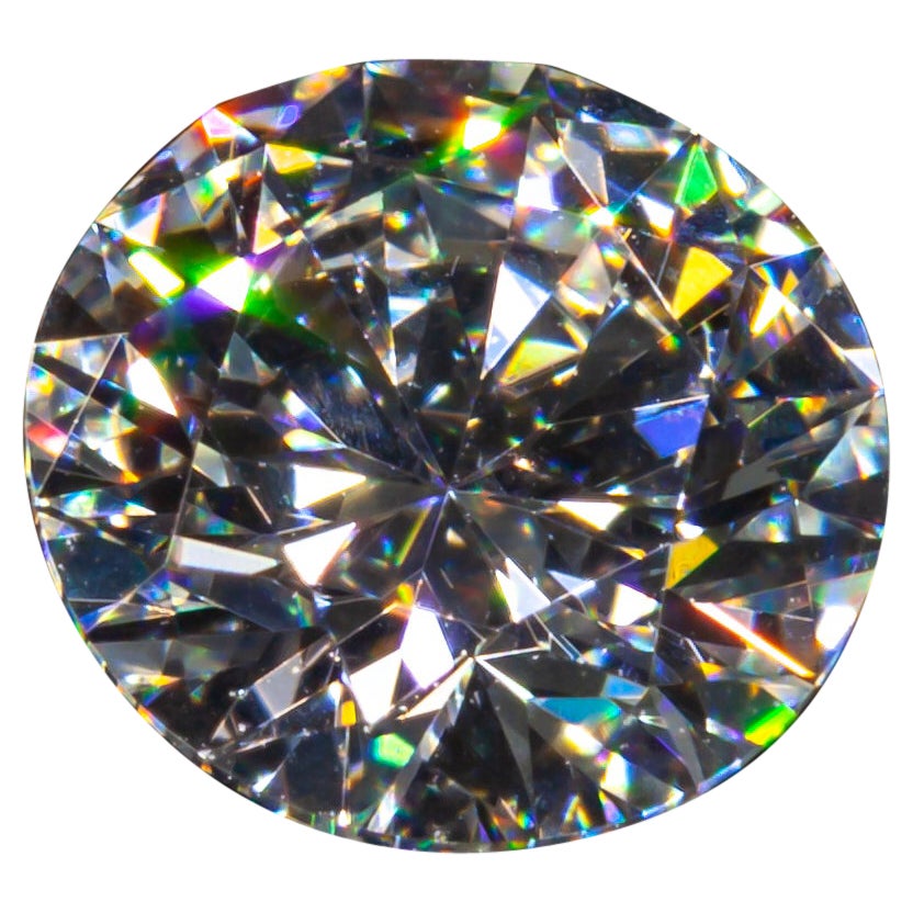 Diamant taille ronde brillant de 0,51 carat non serti F/ VS1 certifié GIA en vente