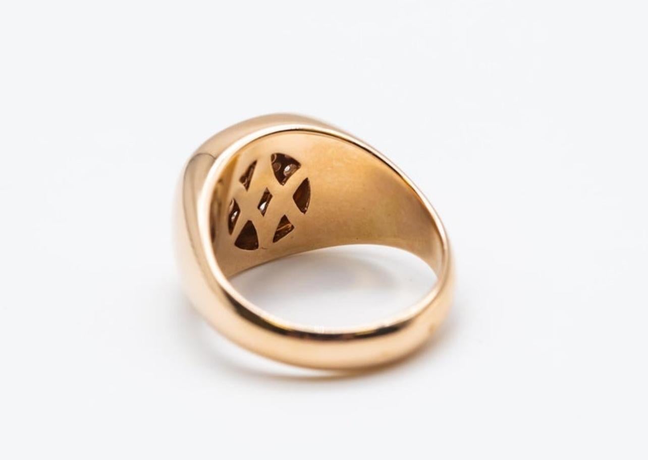 0.51 Carat Pink Gold Diamond Ring For Sale 5