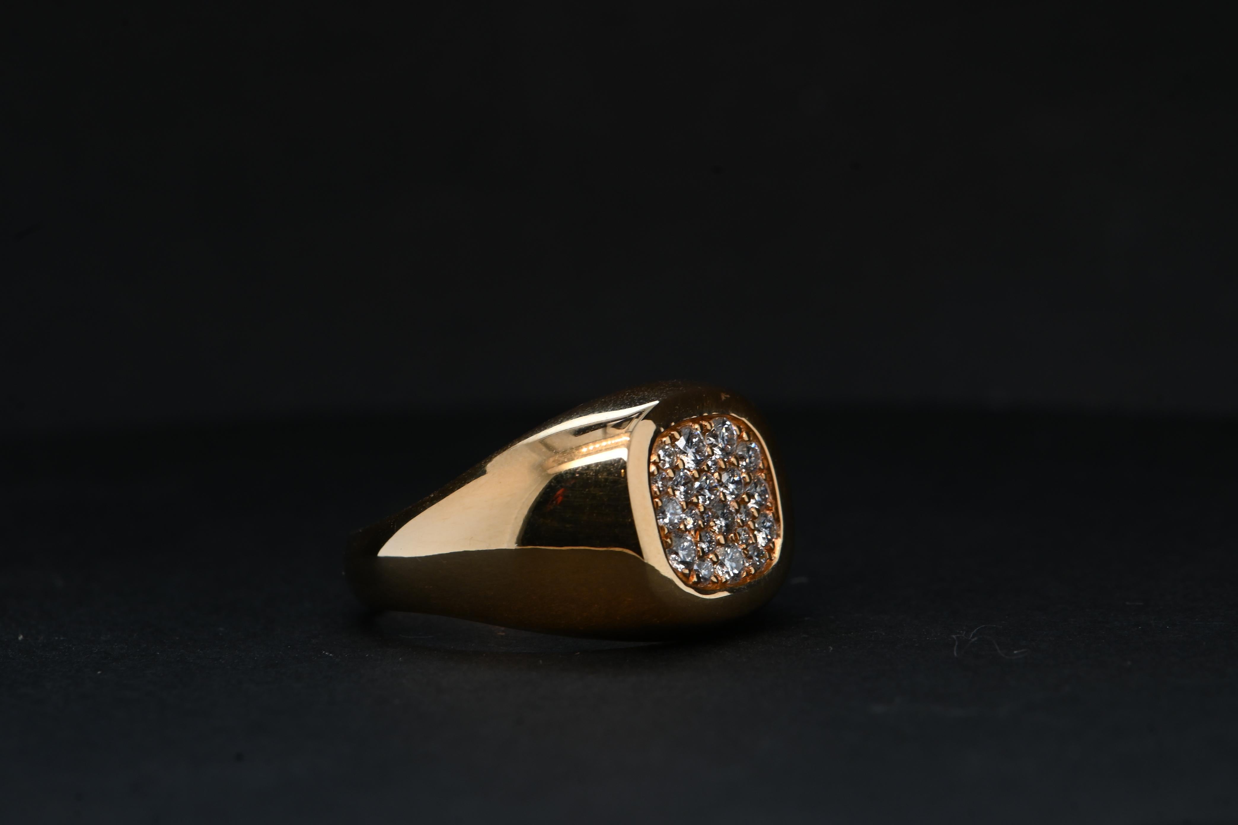 0.51 Carat Pink Gold Diamond Ring In New Condition For Sale In Vannes, FR