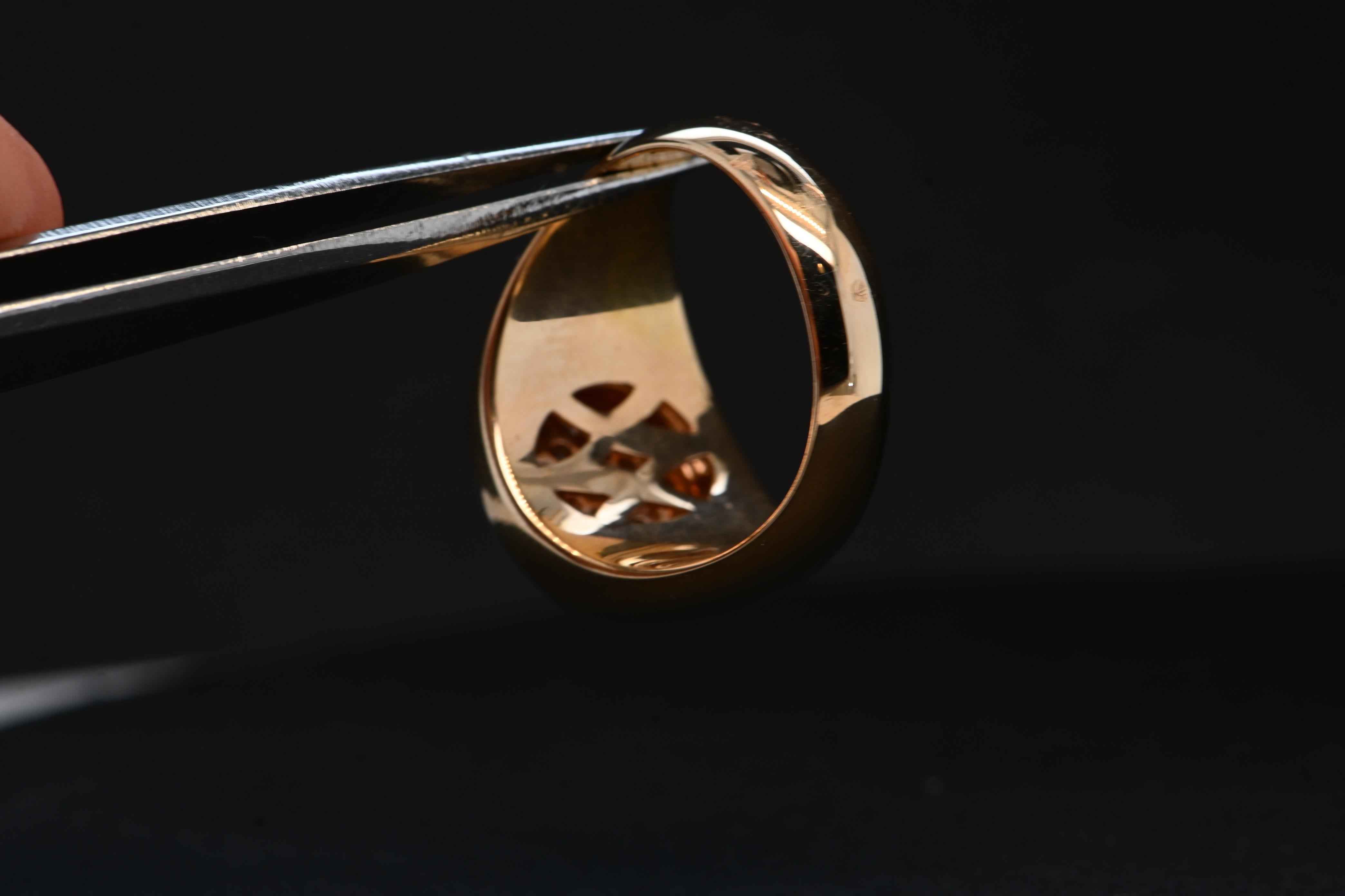 0.51 Carat Pink Gold Diamond Ring For Sale 2