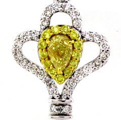 0.51 carats of Key shaped Pendant