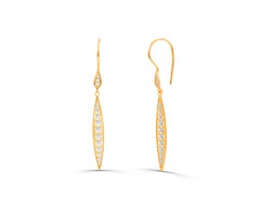 0.51ct Diamond Dangle Earrings in 18k Gold
