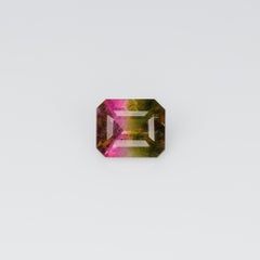 0.51 ct, Faceted bi color tourmaline