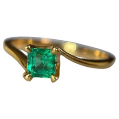 0.515Ct Colombian Emerald Ring