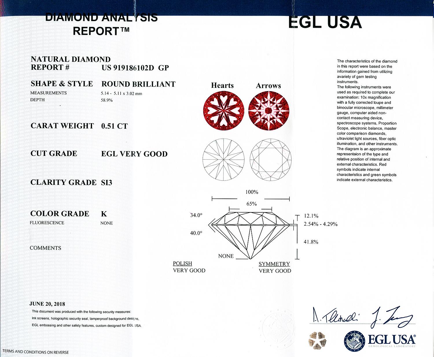 Women's 0.51ct Diamond and 0.21ctw Emerald Platinum Ring '0.65ctw Diamonds' EGL USA For Sale