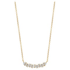 0.51 Carat Diamond Yellow Gold Necklace