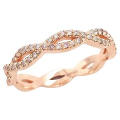 le prix de réserve*** Bague en diamant rose naturel 0,51 carat