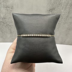0.51ctw Diamond Bar Bracelet 14K Yellow Gold 7in GH SI