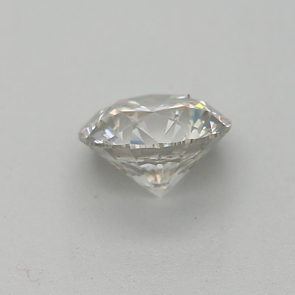 0.52 Carat Faint Gray Round cut diamond SI1 Clarity GIA Certified  In New Condition For Sale In Kowloon, HK
