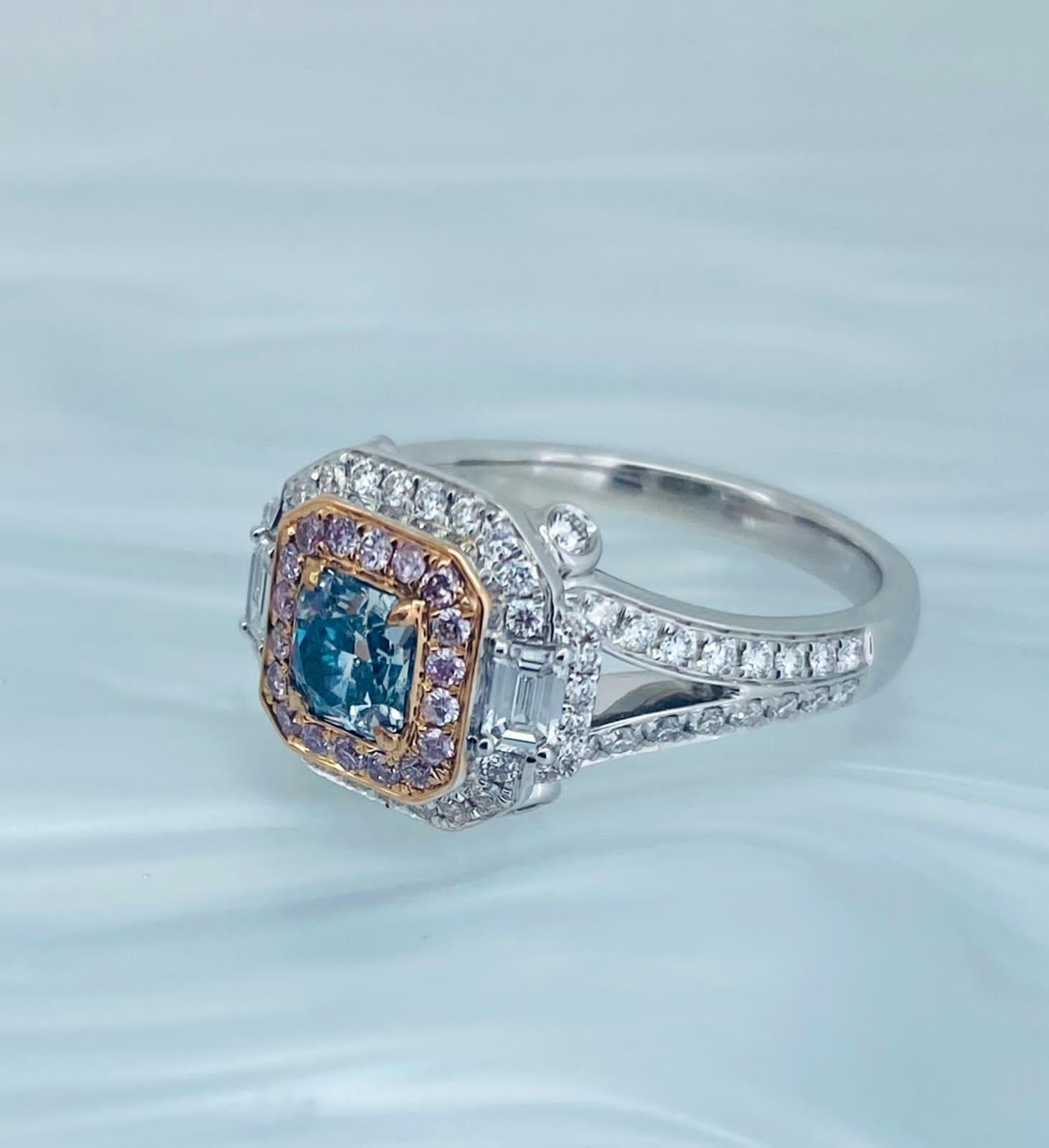 blue diamond ring for sale
