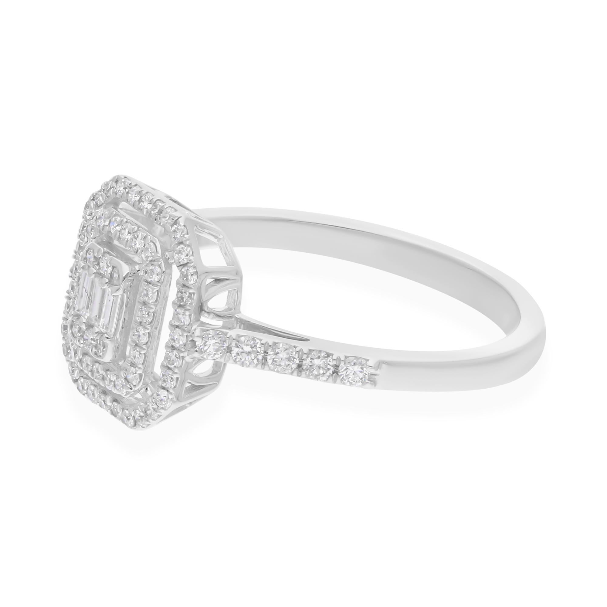 This ring has been meticulously crafted from 14-karat gold and handset with 0.52 carats of sparkling diamonds.

The ring is a size 7 and may be resized to larger or smaller upon request. FOLLOW SPECTRUM JEWELS storefront to view the latest