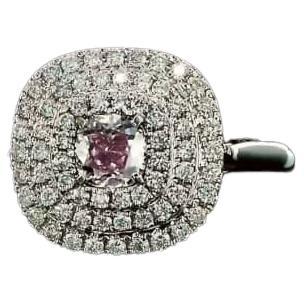 0.52 Carat Very Light Pink Diamond Ring VS2 Clarity GIA Certified