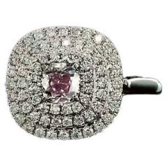0.52 Carat Very Light Pink Diamond Ring VS2 Clarity GIA Certified