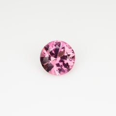 0,52 ct, Tourmaline ronde rose facettée