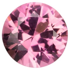 0,52 ct, Tourmaline ronde rose facettée