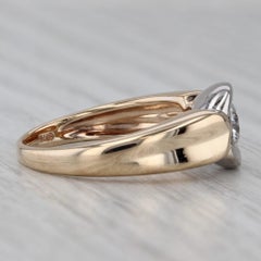 Anello solitario rotondo con diamante da 0,52 carati in oro 14k, misura 6,75 G-H VS2 per il fidanzamento