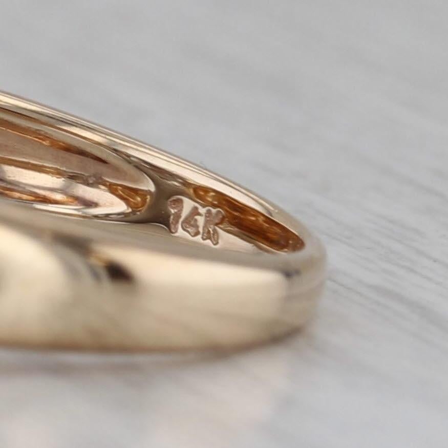0.52ct Diamond Round Solitaire Ring 14k Gold Size 6.75 G-H VS2 Engagement en vente 1