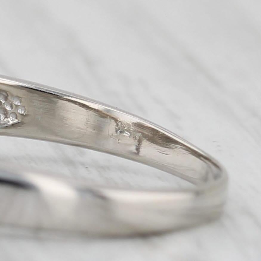 0,52 ct Anillo de compromiso solitario con diamante marquesa Oro blanco 14k Talla 9 GGL GIA en venta 2