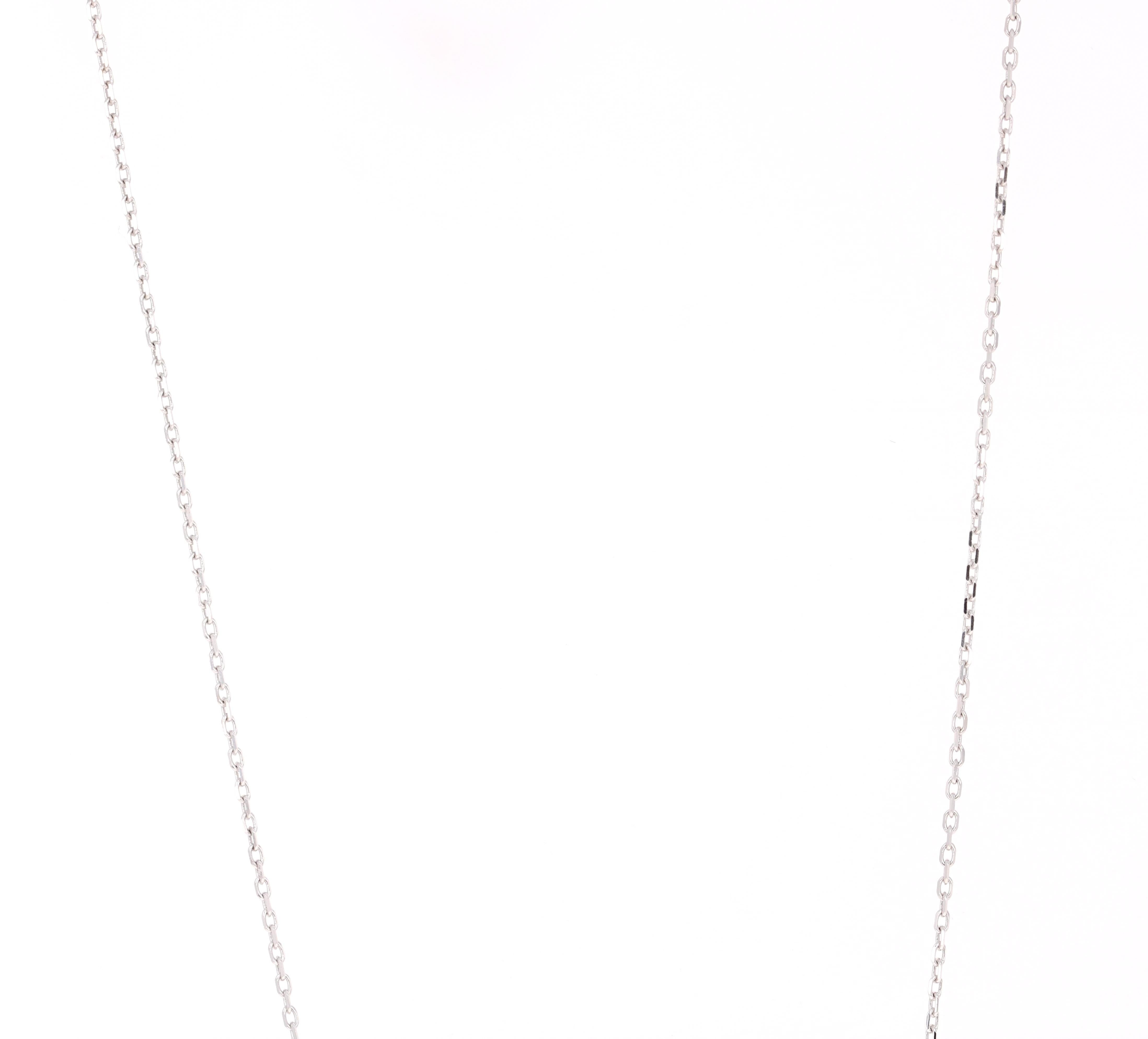 Beautiful, Bold and yet Dainty..

This Chain Necklace has a U-Shaped Pendant that has 13 Round Cut Diamonds (Clarity: SI, Color: F) that weigh 0.53 Carats. The total carat weight of the Pendant is 0.53 Carats.

It is beautifully curated in 14 Karat