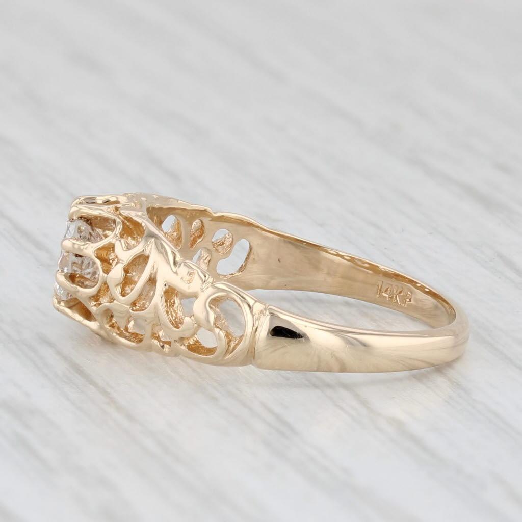Informazioni sulla gemma:
- Diamante Nature -
Carati - 0,53ct
Taglio - Brillante rotondo
Colore - G - H.
Chiarezza - I1

Metallo: oro giallo 14k
Peso: 3 grammi 
Timbri: 14k
Altezza della faccia: 7.5 mm 
Altezza sopra il dito: 4.3 mm
Larghezza fascia