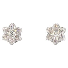0.54 Carat Diamond Gold Earrings