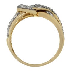 Round Diamond Knot Ring