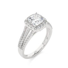 0.54 Carat Diamond Vow Collection Ring in 14K White Gold