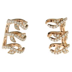 0.54 ctw Diamond Earring in 18K Rose Gold
