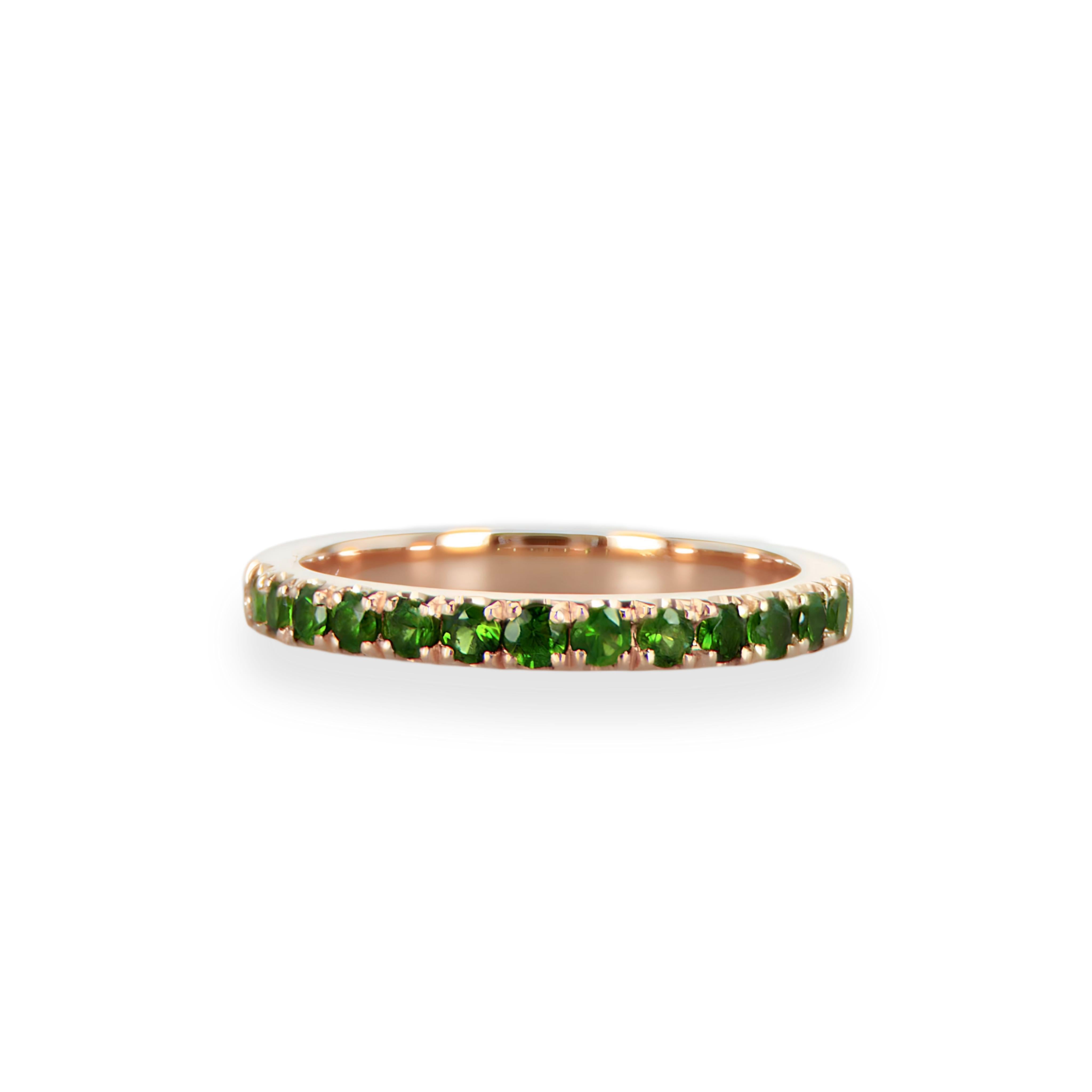 14K Rose Gold 0.54Ct Natural Round Tsavorite Half Eternity Radiance Ring

Product Description:

Indulge in the symphony of luxury and rarity with our exquisite 0.54Ct Natural Round Tsavorite Half Eternity Ring, meticulously crafted in premium 14K