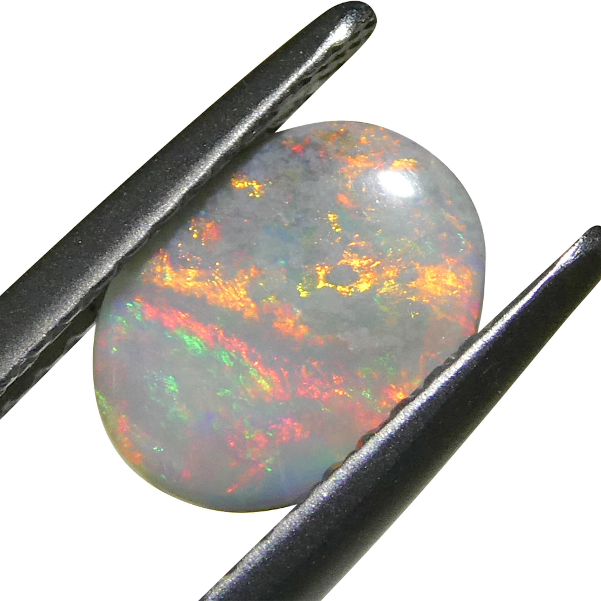 0.54ct Opale grigio ovale cabochon dall'Australia in vendita 6