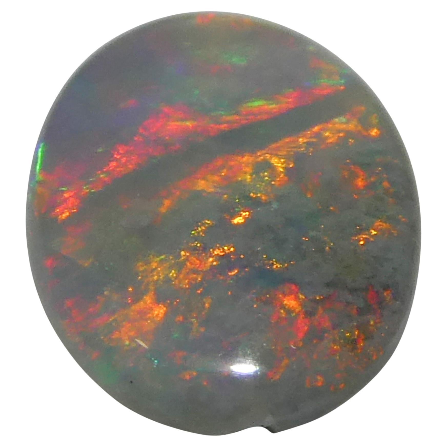 0.54ct Oval Cabochon Gray Opal from Australia