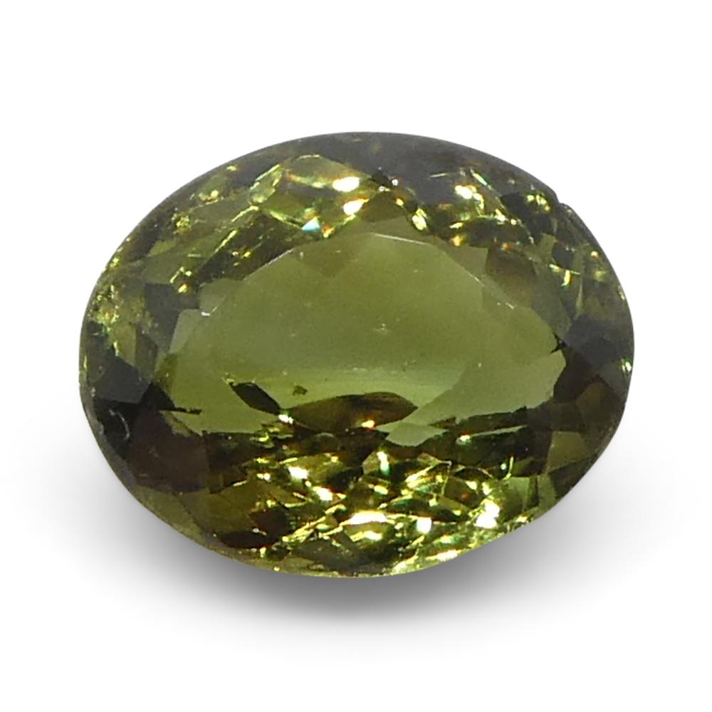 da uomo o donna 0,54ct Oval Yellowish Green to Yellowish Brown Alexandrite dallo Sri Lanka in vendita