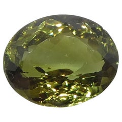 0.54ct Oval Yellowish Green to Yellowish Brown Alexandrite from Sri Lanka