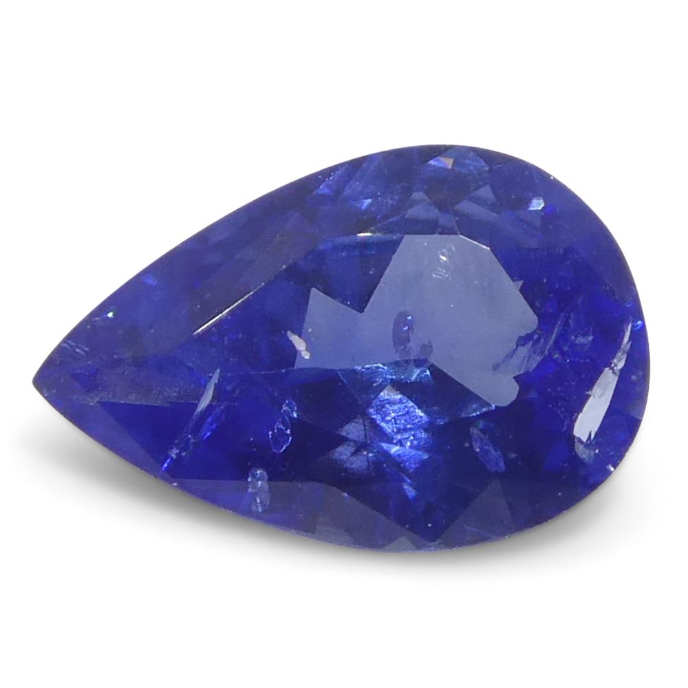 0.54 Karat birnenblauer Saphir aus Sri Lanka im Angebot 5