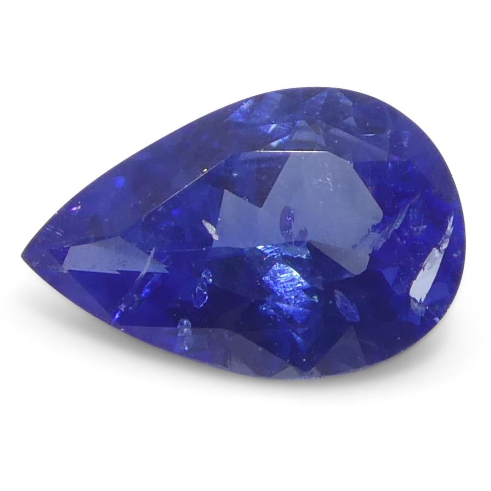 0.54 Karat birnenblauer Saphir aus Sri Lanka im Angebot 1