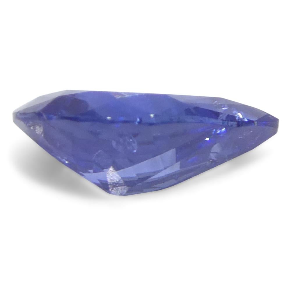 0.54 Karat birnenblauer Saphir aus Sri Lanka im Angebot 4