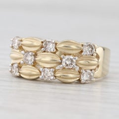 Used 0.54ctw Champagne Diamond Ring 14k Yellow Gold Size 7.5