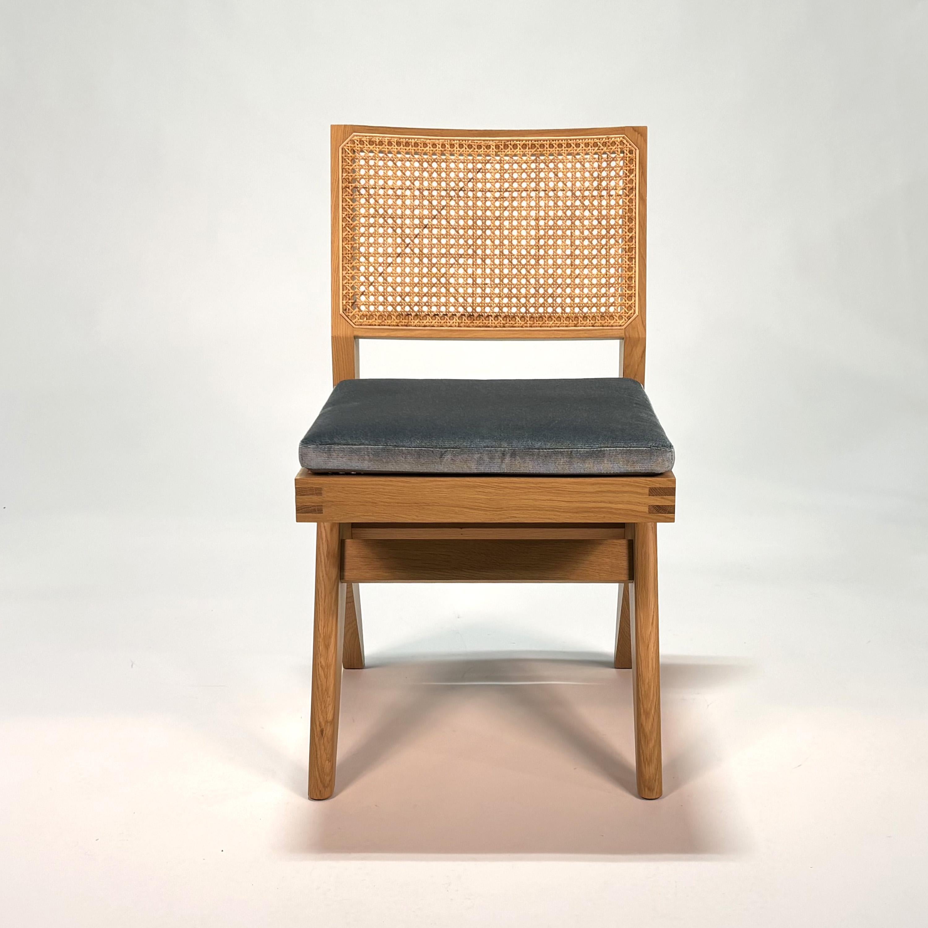 Italian 055 Capitol Complex Chair by Hommage a Pierre Jeanneret For Sale