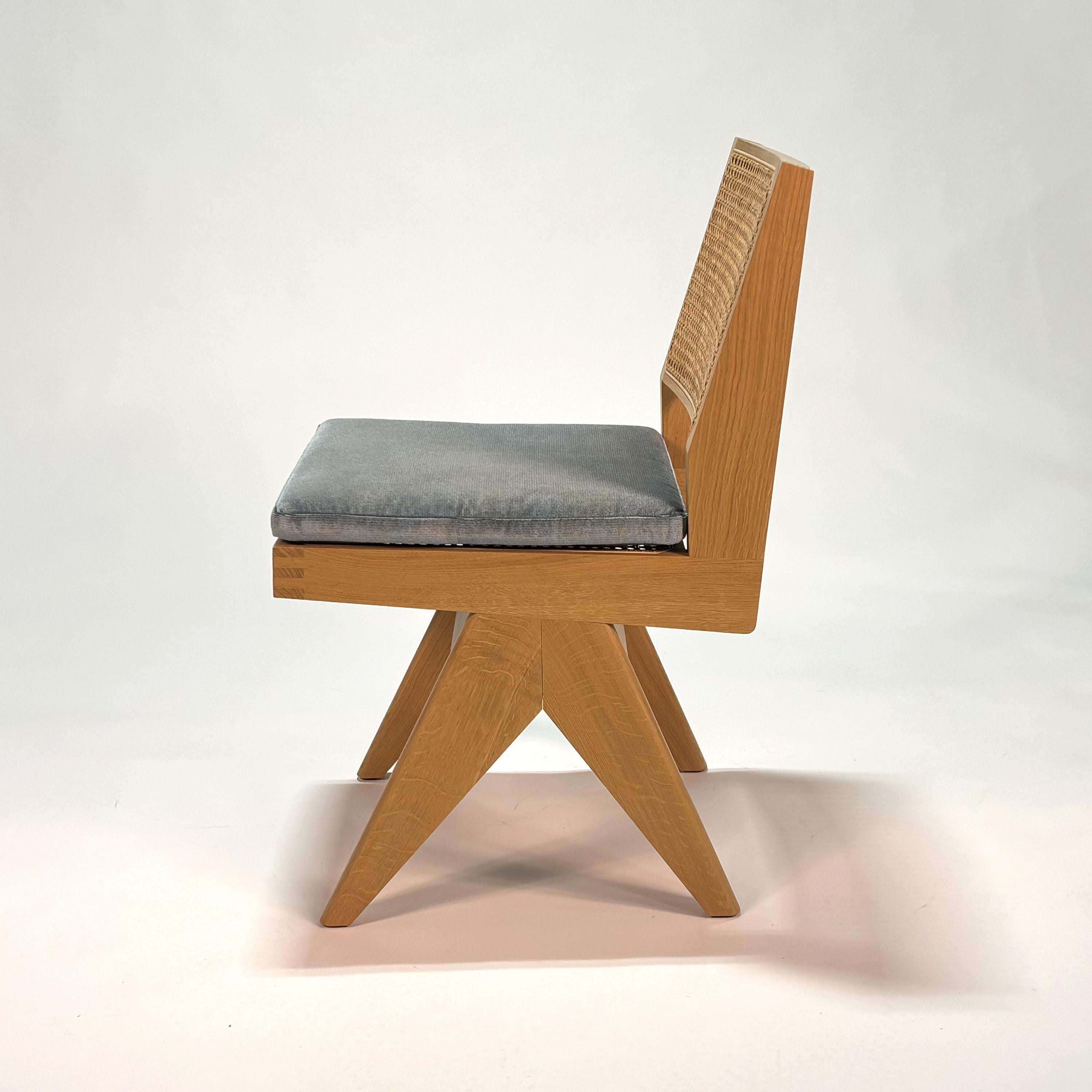 055 Capitol Complex Chair by Hommage a Pierre Jeanneret In Good Condition For Sale In Doral, FL