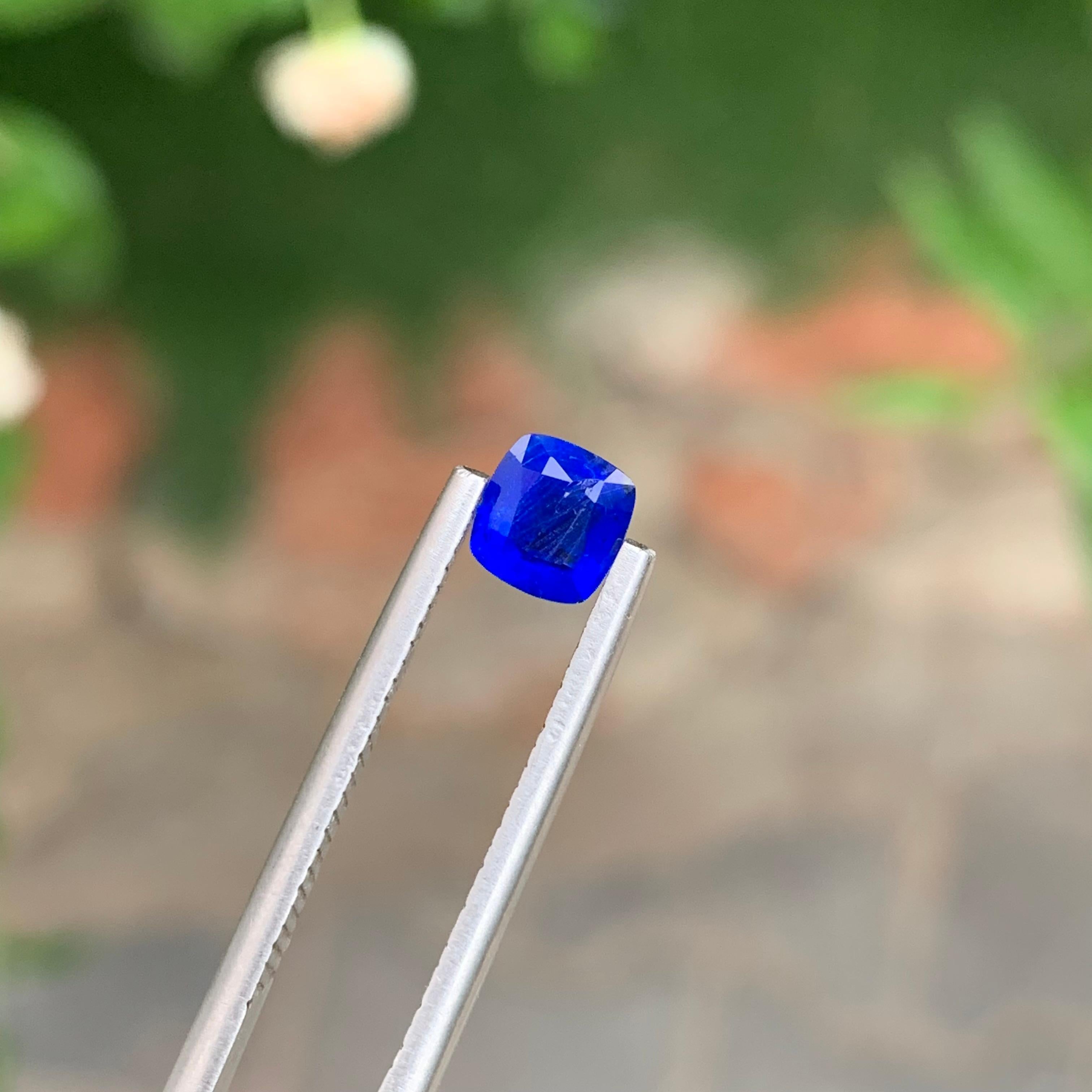 0.55 Carat Adorable Natural Rare Loose Vivid Blue Hauyne Gemstone For Sale 4