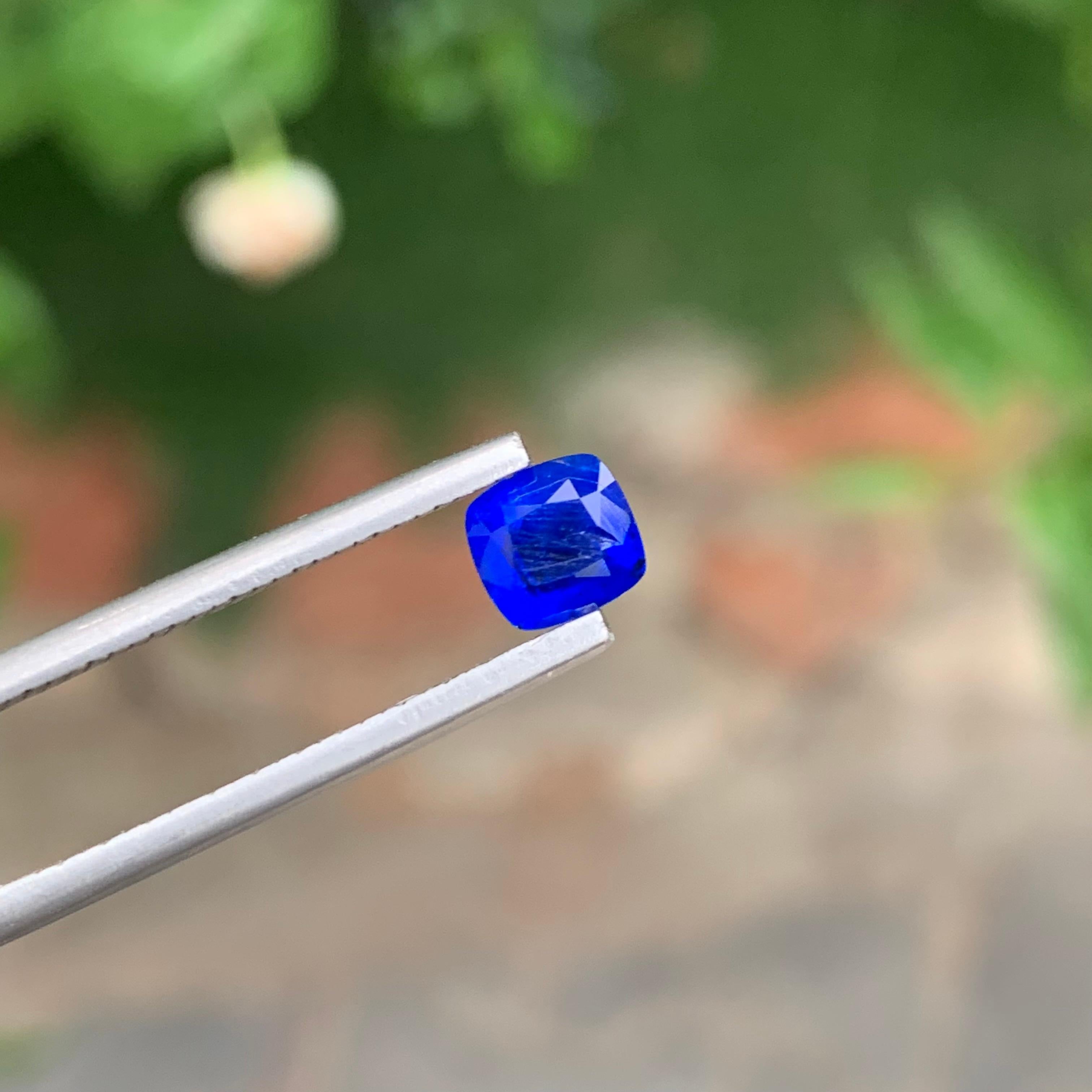 0.55 Carat Adorable Natural Rare Loose Vivid Blue Hauyne Gemstone For Sale 5