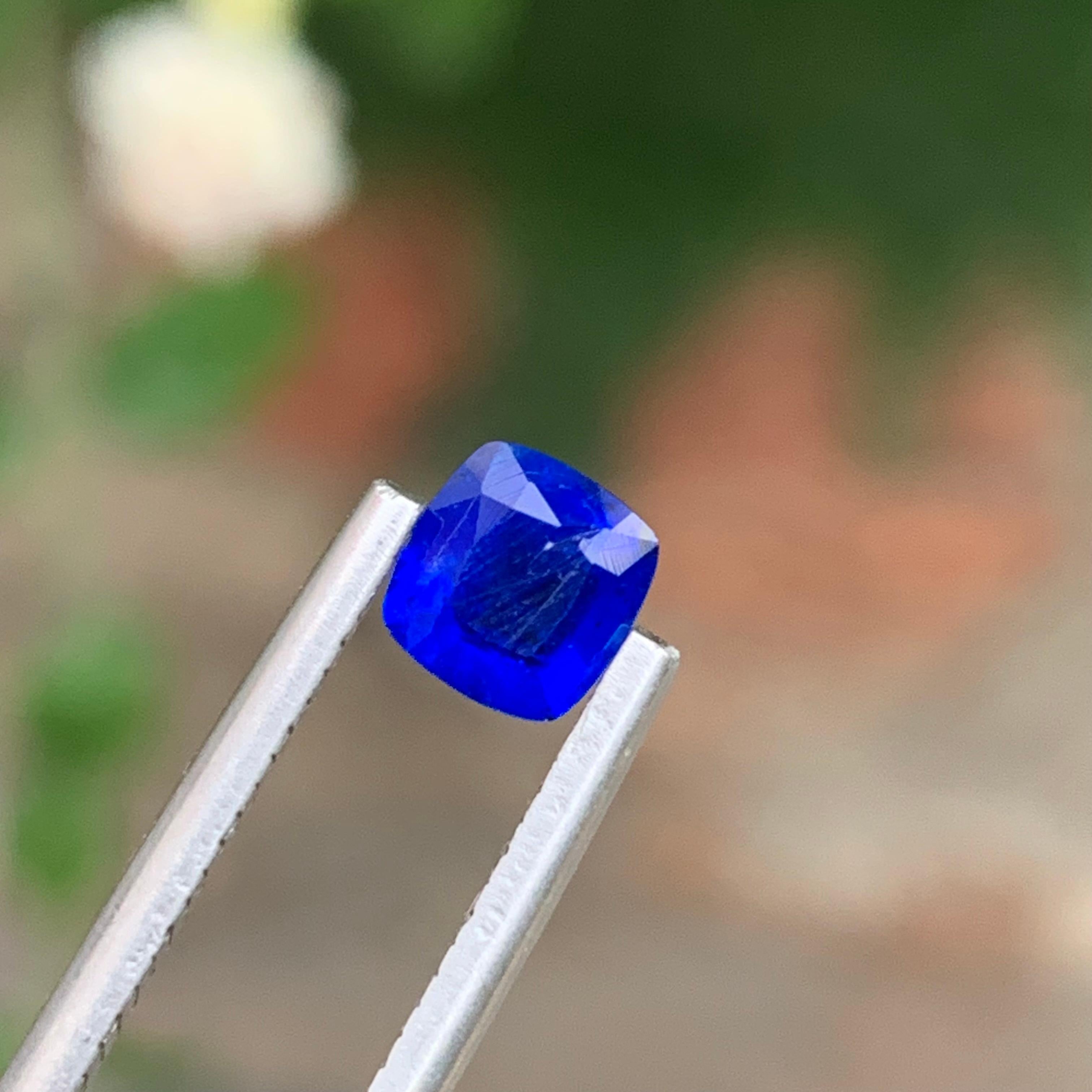 0.55 Carat Adorable Natural Rare Loose Vivid Blue Hauyne Gemstone For Sale 2