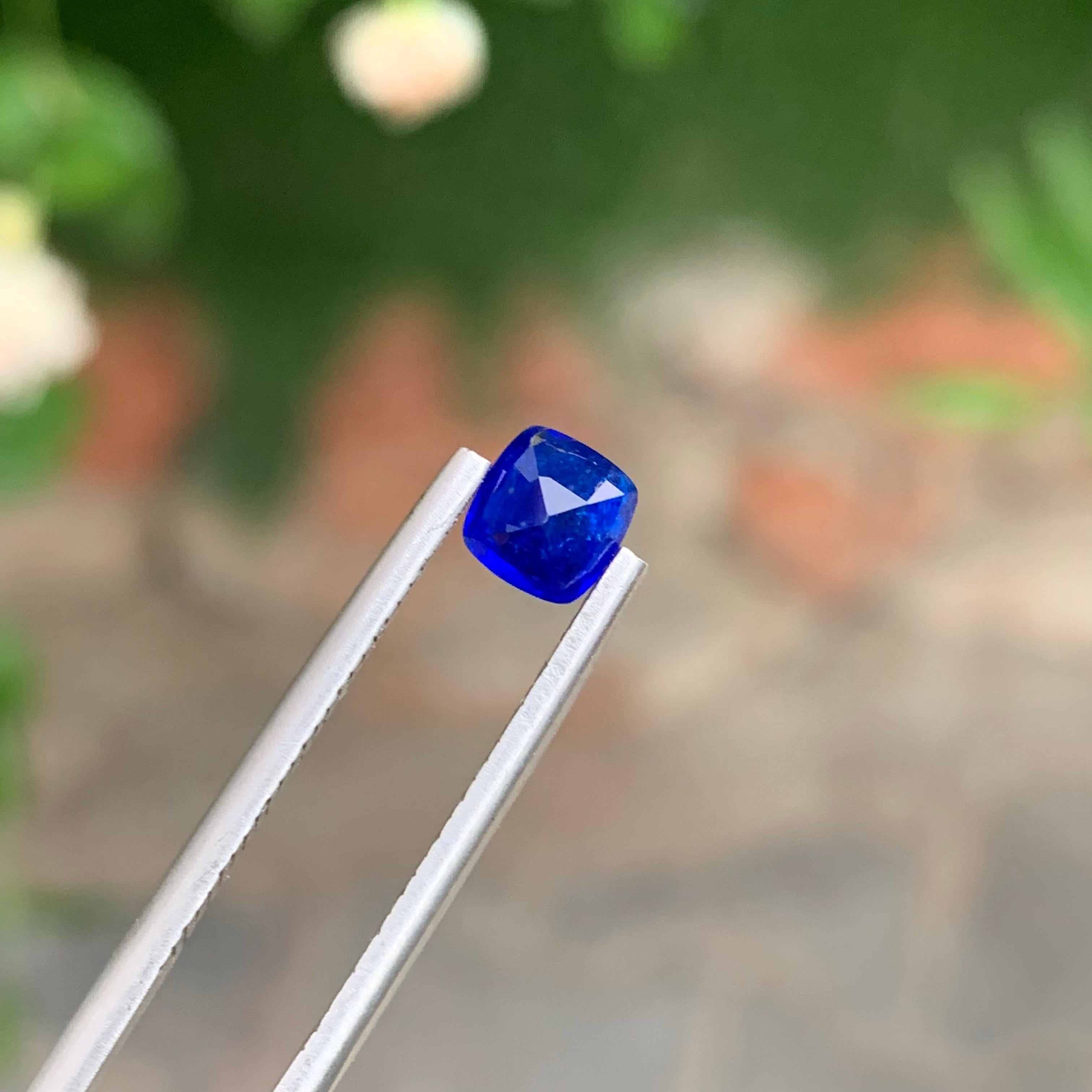 0.55 Carat Adorable Natural Rare Loose Vivid Blue Hauyne Gemstone For Sale 3