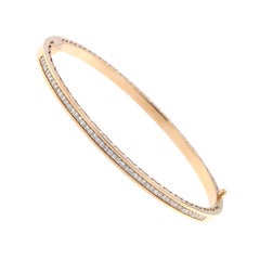 0.55 Carat Diamond Bracelet in 18K Rose Gold