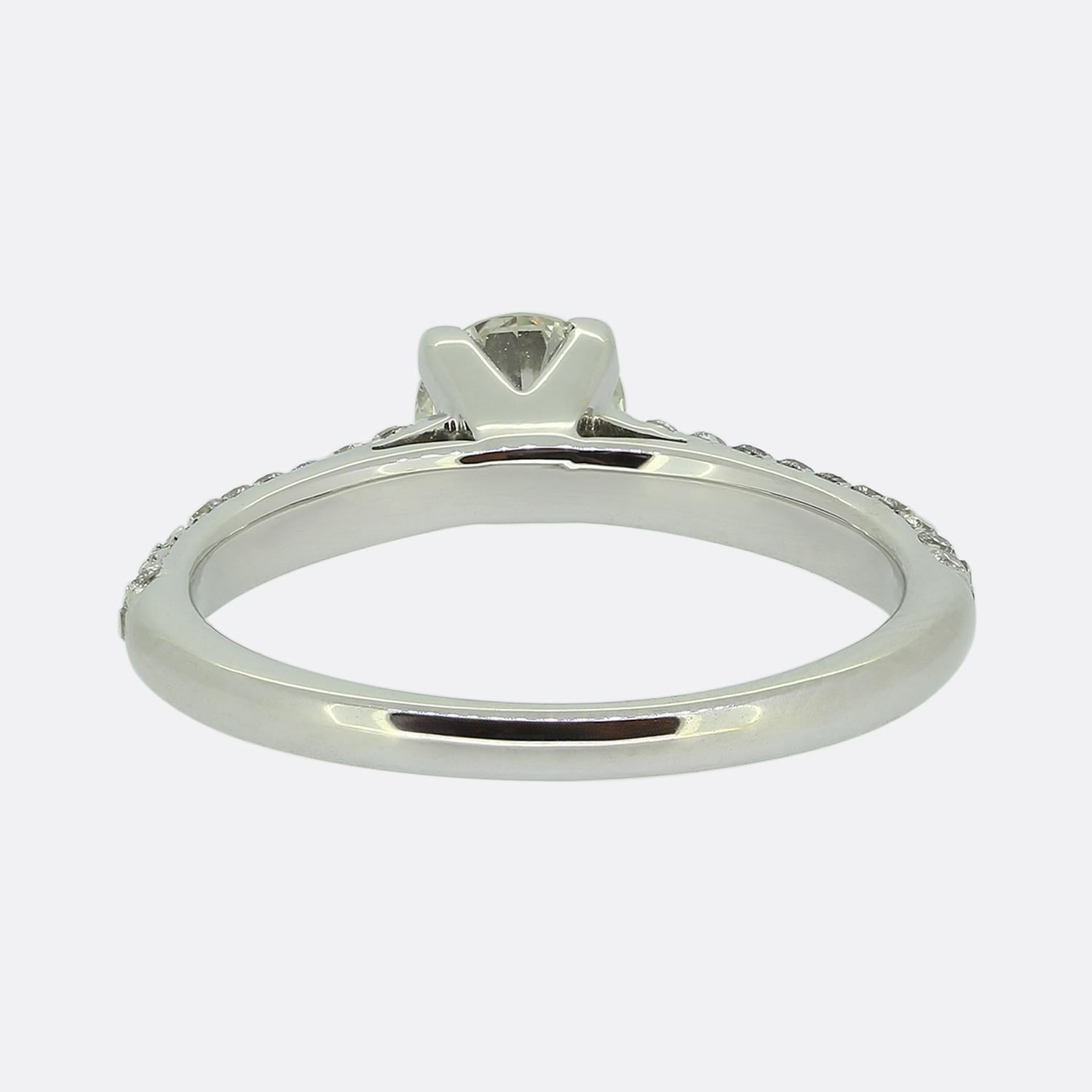 Anillo de compromiso solitario de diamantes de 0.55 quilates en Bueno estado para la venta en London, GB